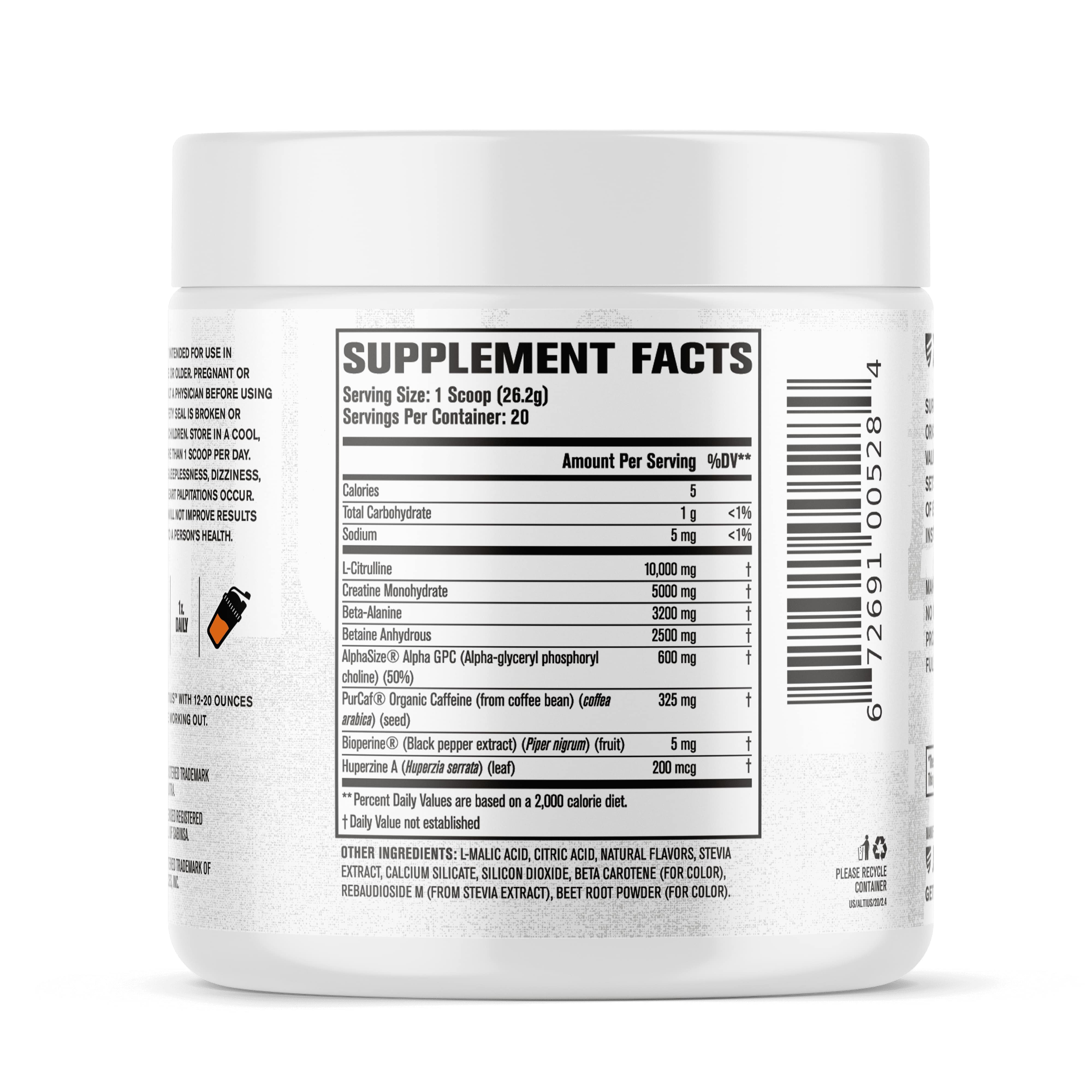 Altius Clinically Dosed Pre-Workout