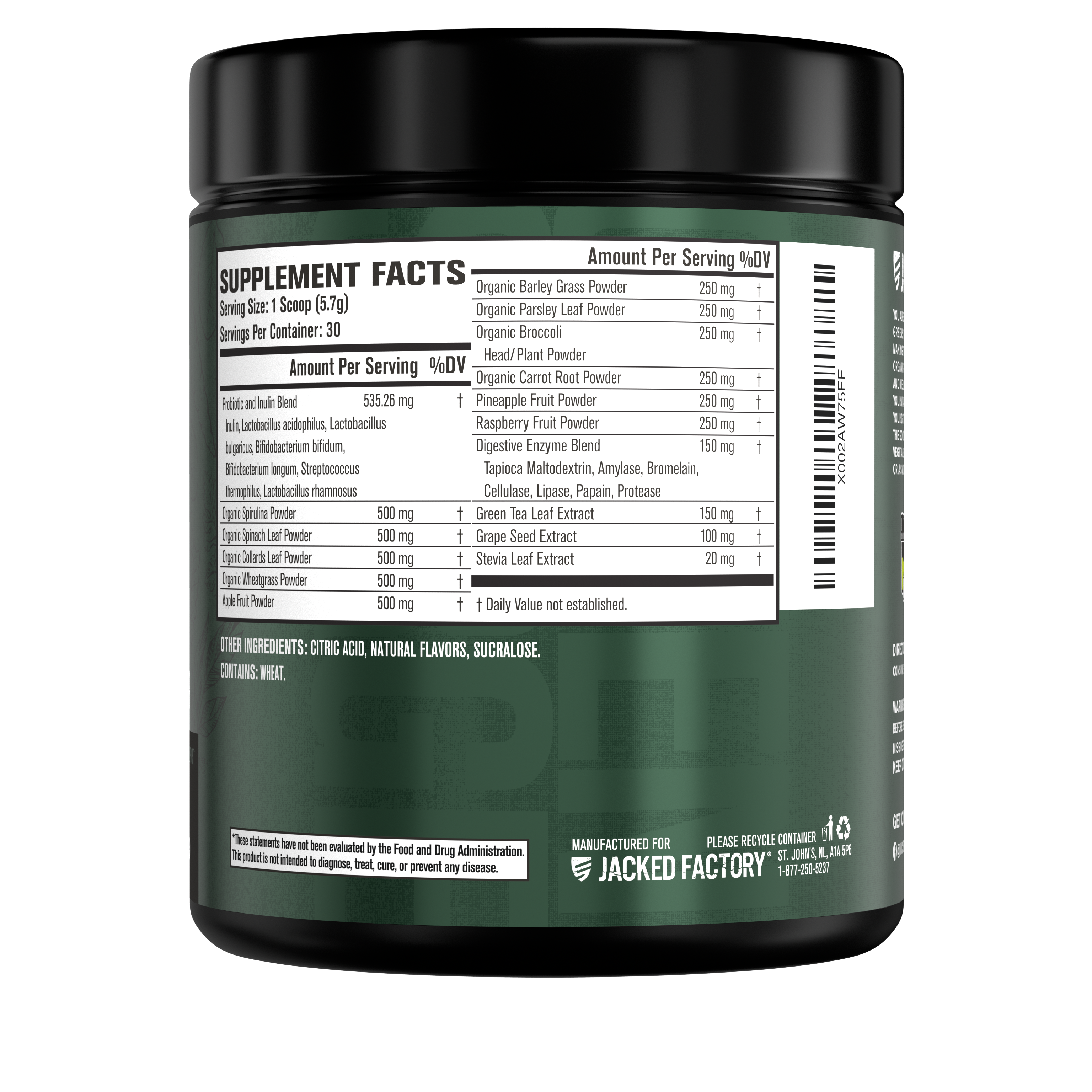 Green Surge Greens Powder w/Probiotics & Digestive Enzymes