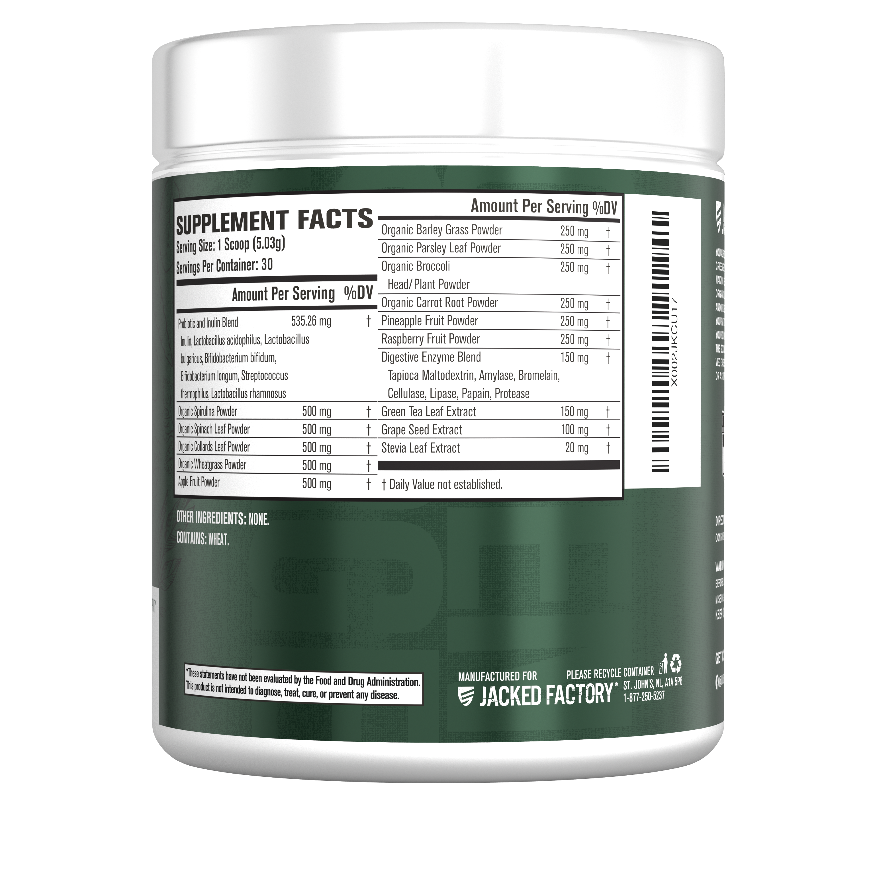 Green Surge Greens Powder w/Probiotics & Digestive Enzymes