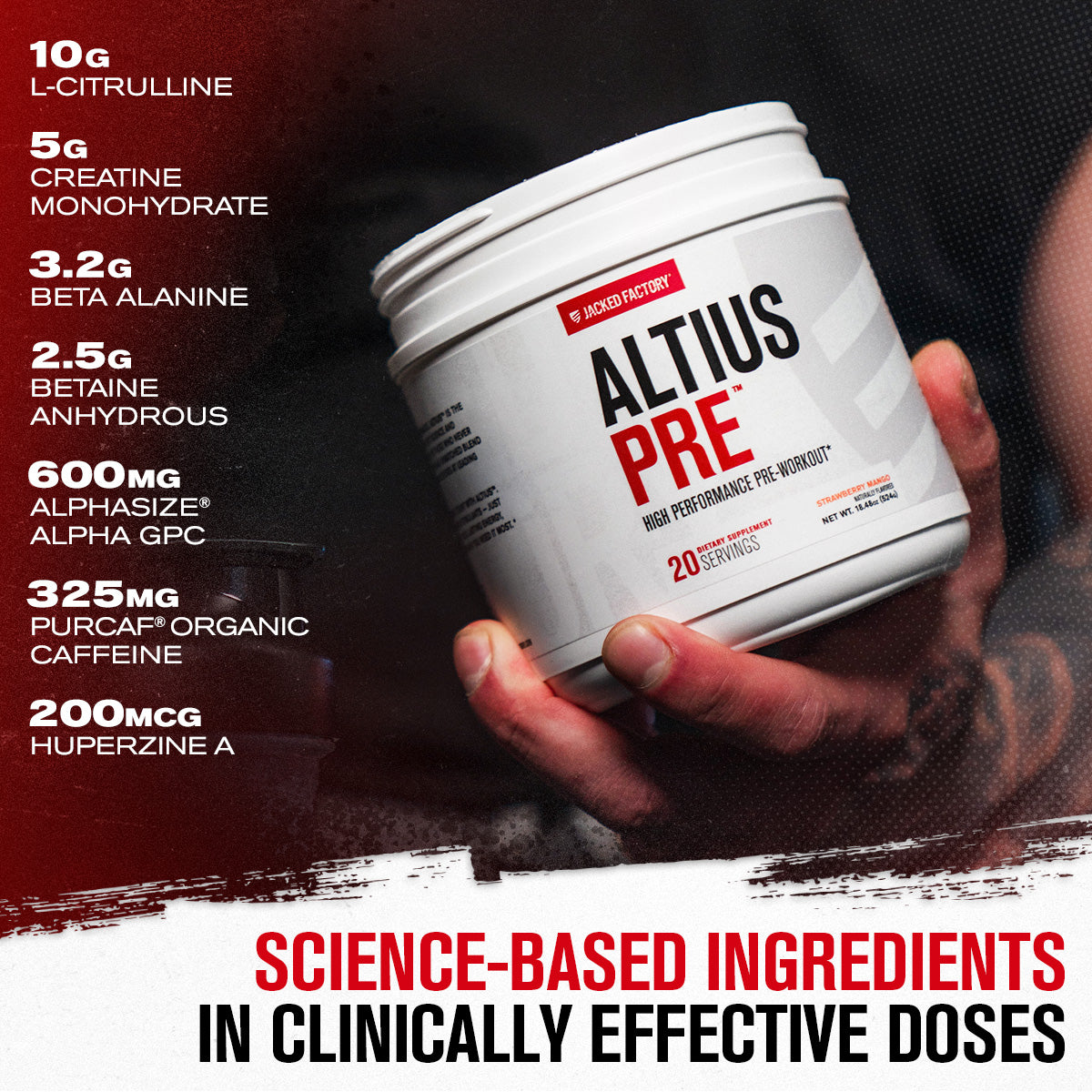 Altius Clinically Dosed Pre-Workout
