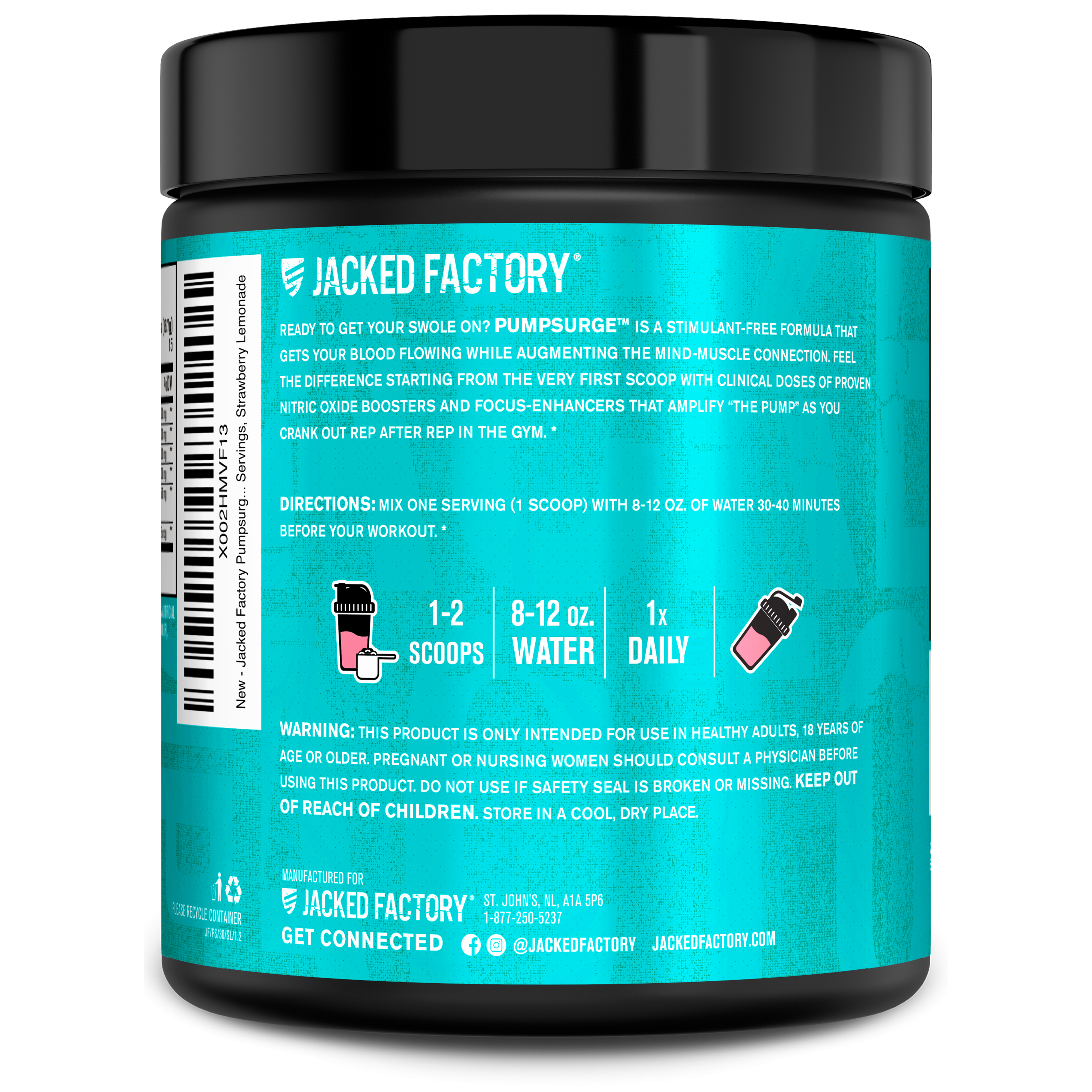 Pump Surge - Stim Free Pump & Nootropic Pre-Workout