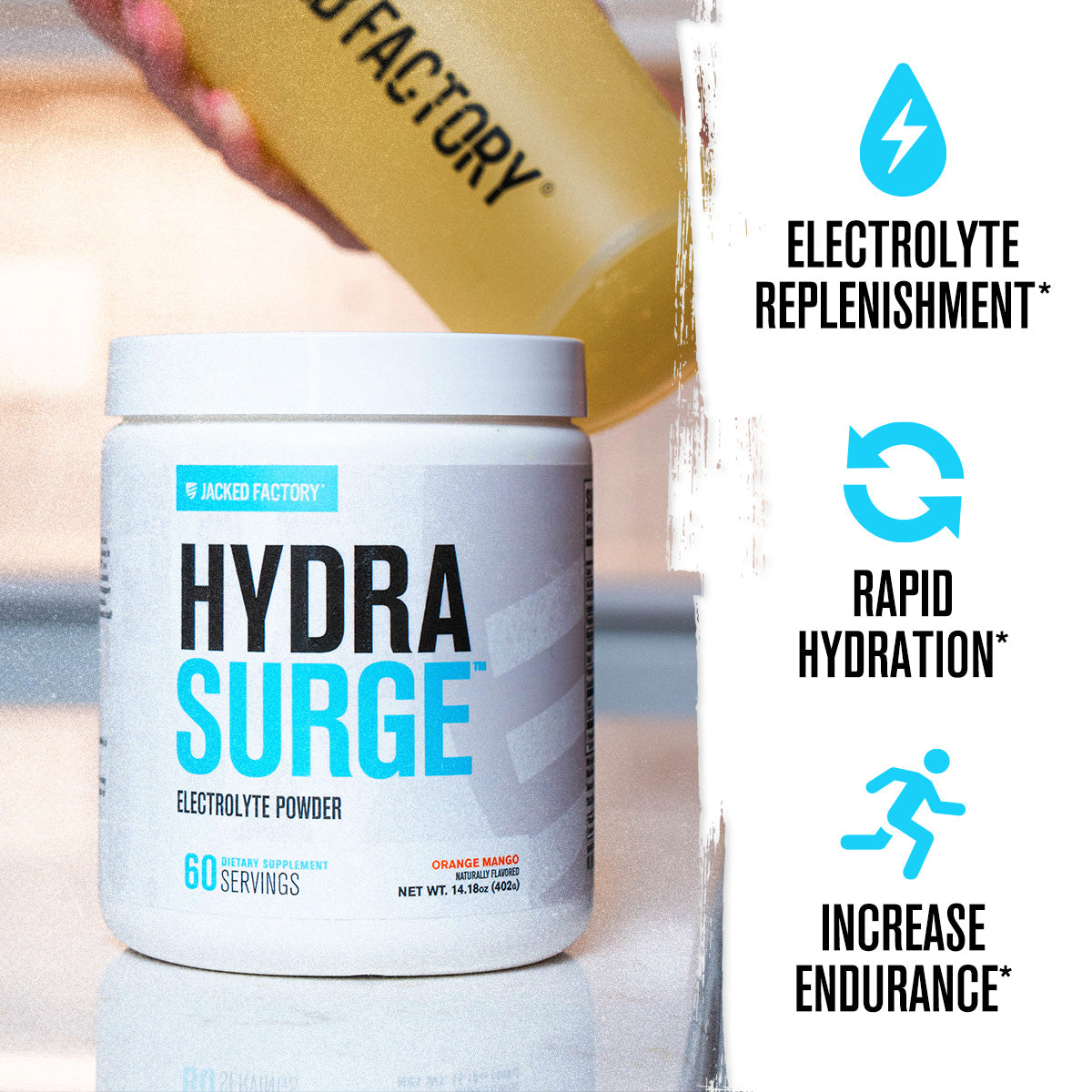 Hydrasurge Premium Electrolytes Powder - Naturally Flavored