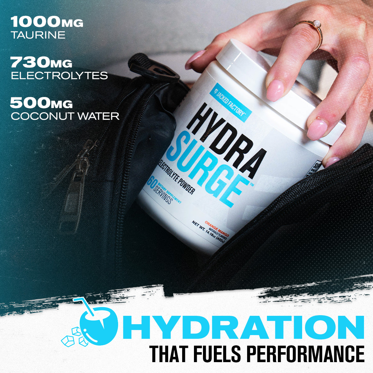 Hydrasurge Premium Electrolytes Powder - Naturally Flavored