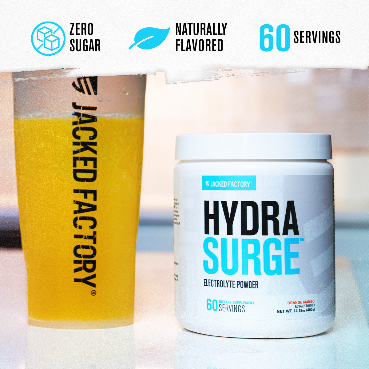 Hydrasurge Premium Electrolytes Powder - Naturally Flavored