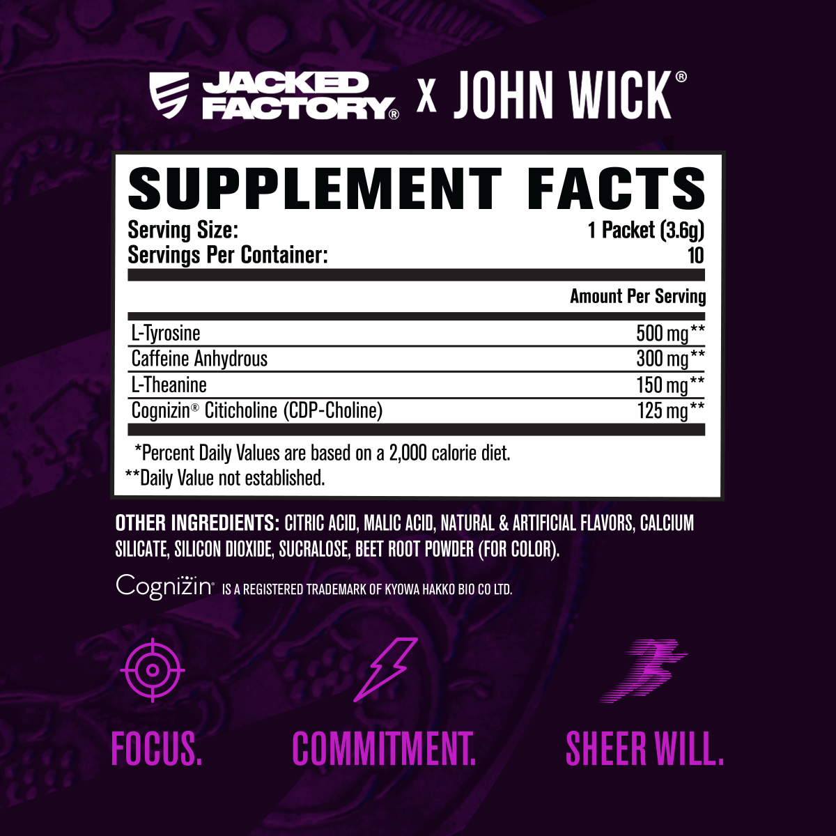 Jacked Factory X John Wick - Energy Sticks