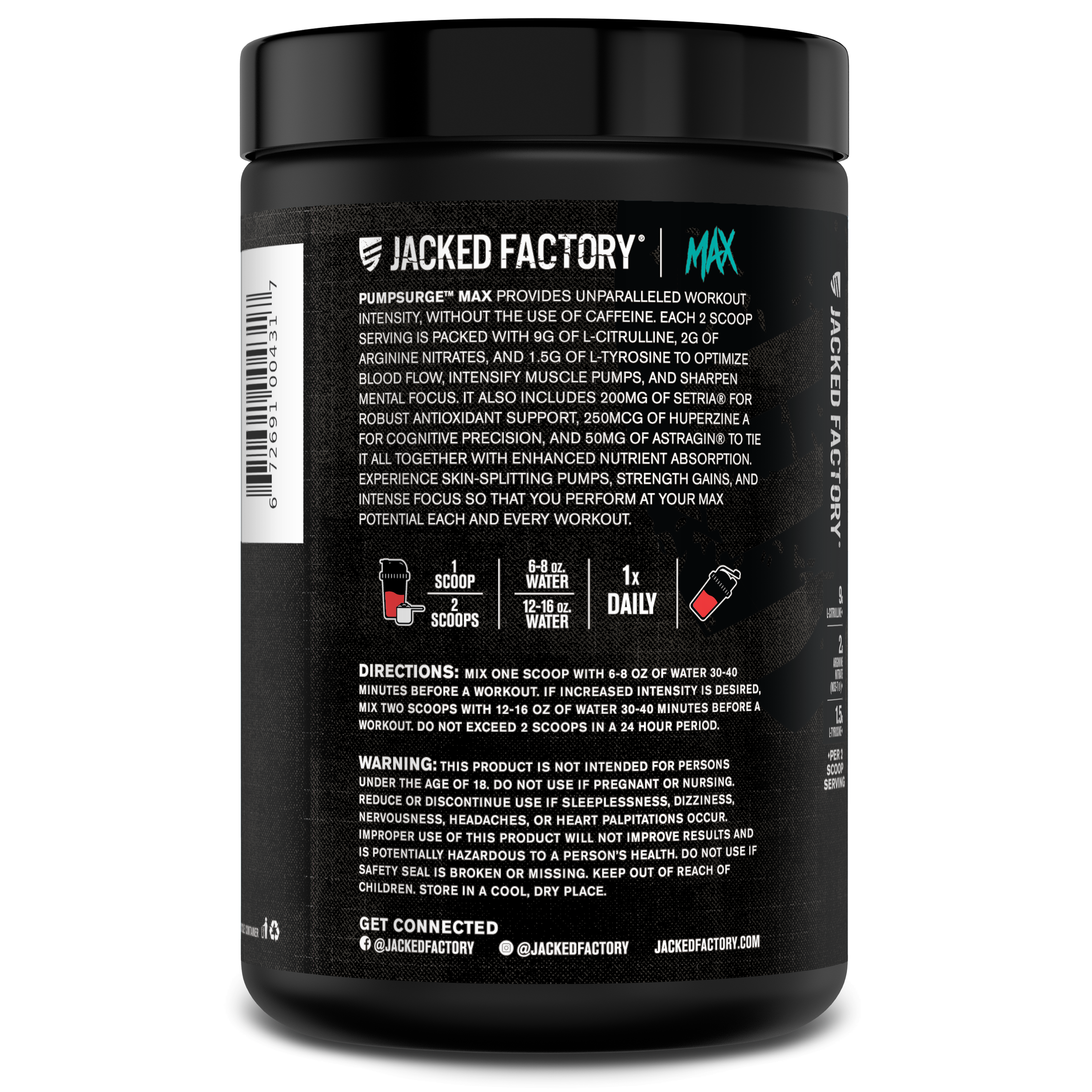 Pumpsurge Max Stim-Free Pre-Workout