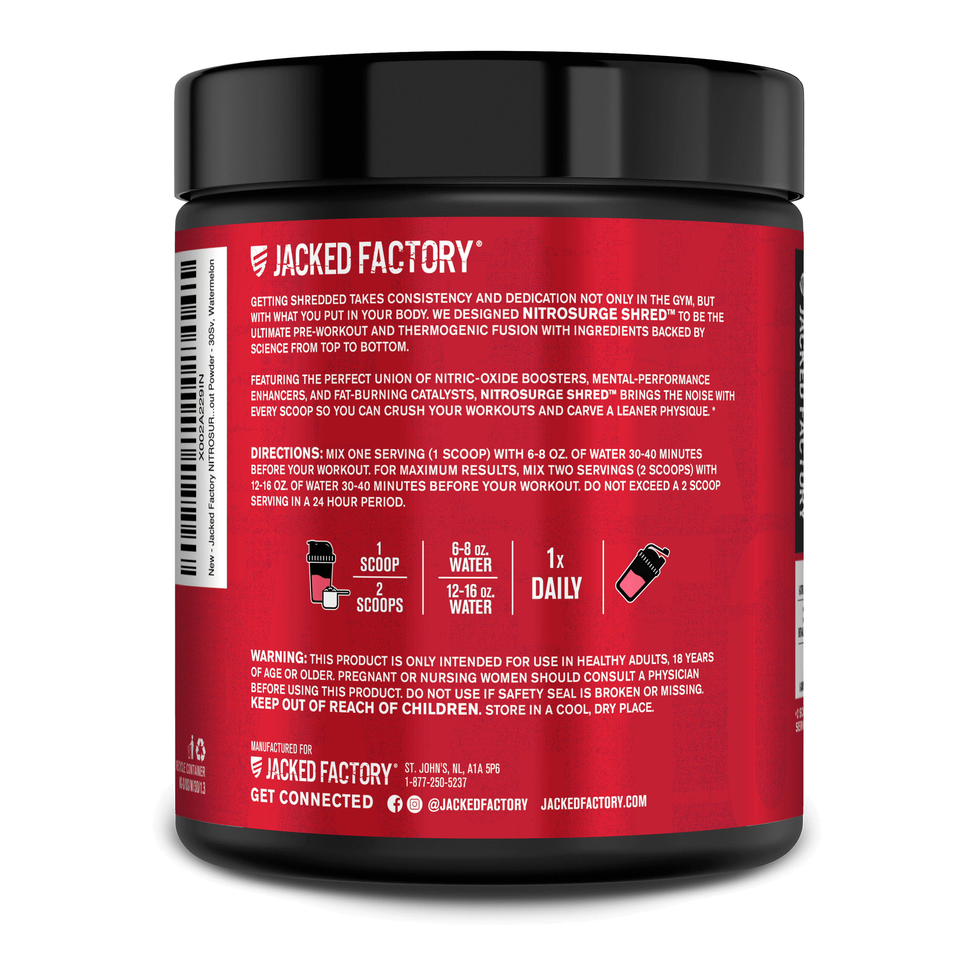 Nitrosurge Shred Pre-Workout Fat Burner