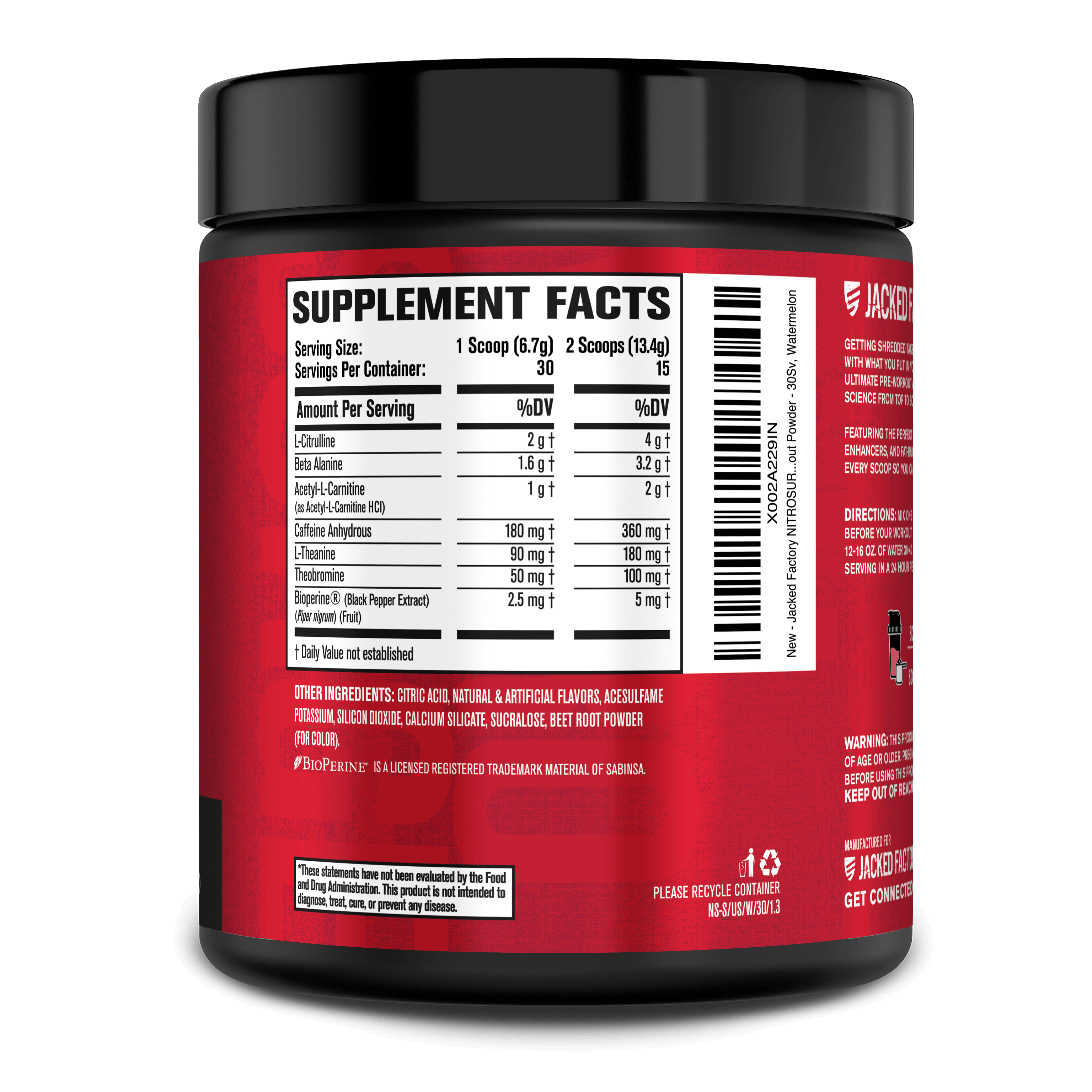 Nitrosurge Shred Pre-Workout Fat Burner