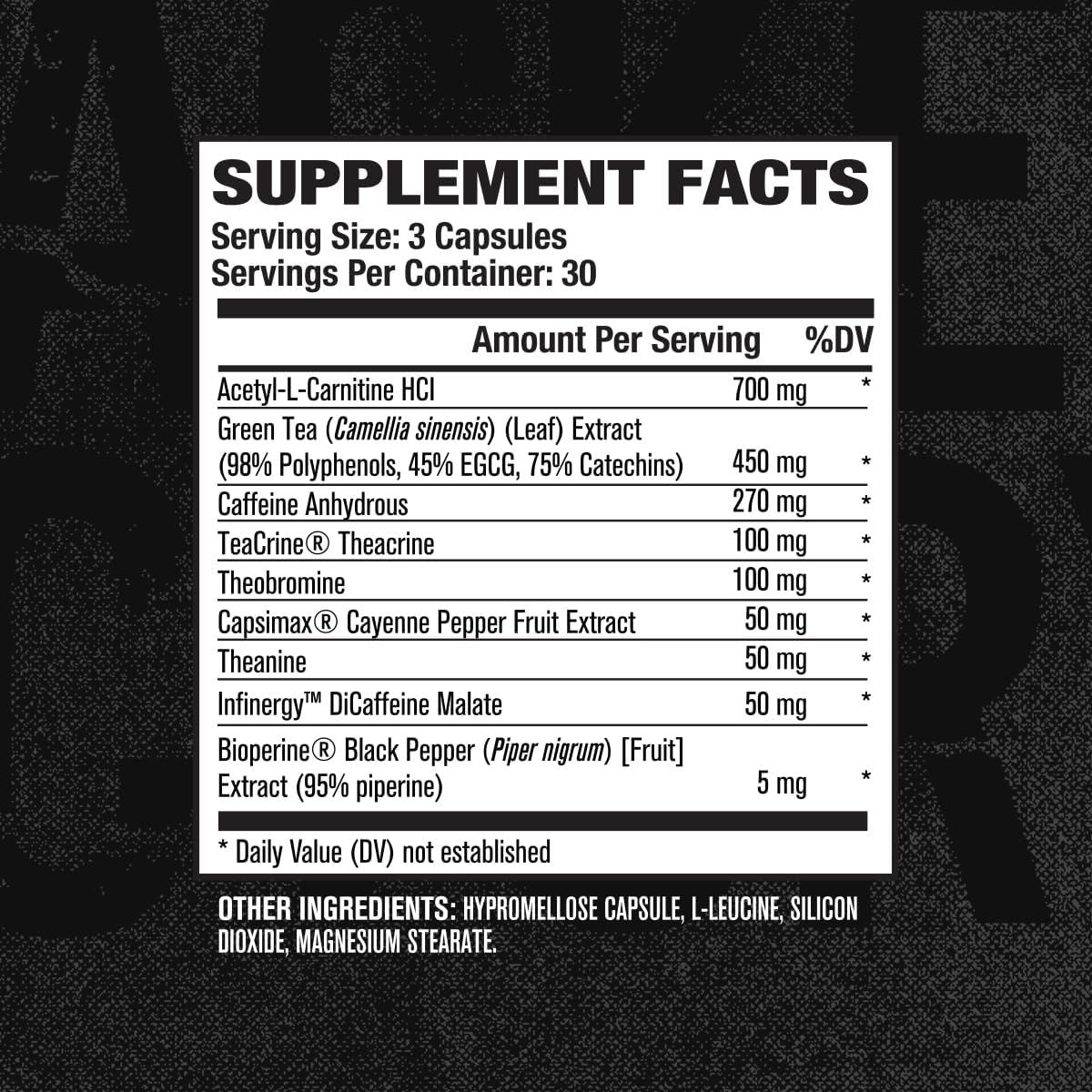 Burn-XT™ Black Thermogenic Fat Burner w/ TeaCrine®