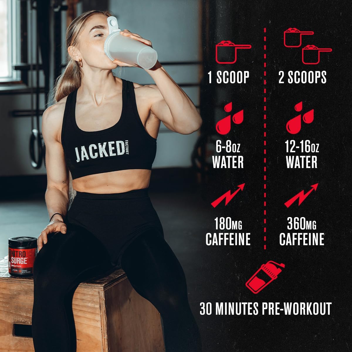Nitrosurge Shred Pre-Workout Fat Burner