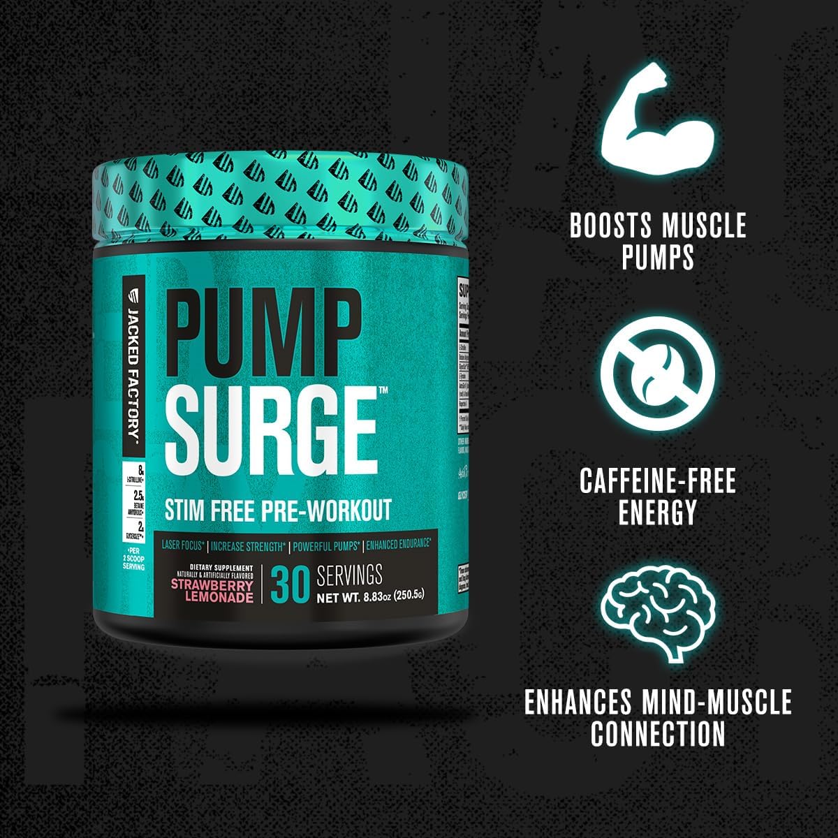 Pump Surge - Stim Free Pump & Nootropic Pre-Workout