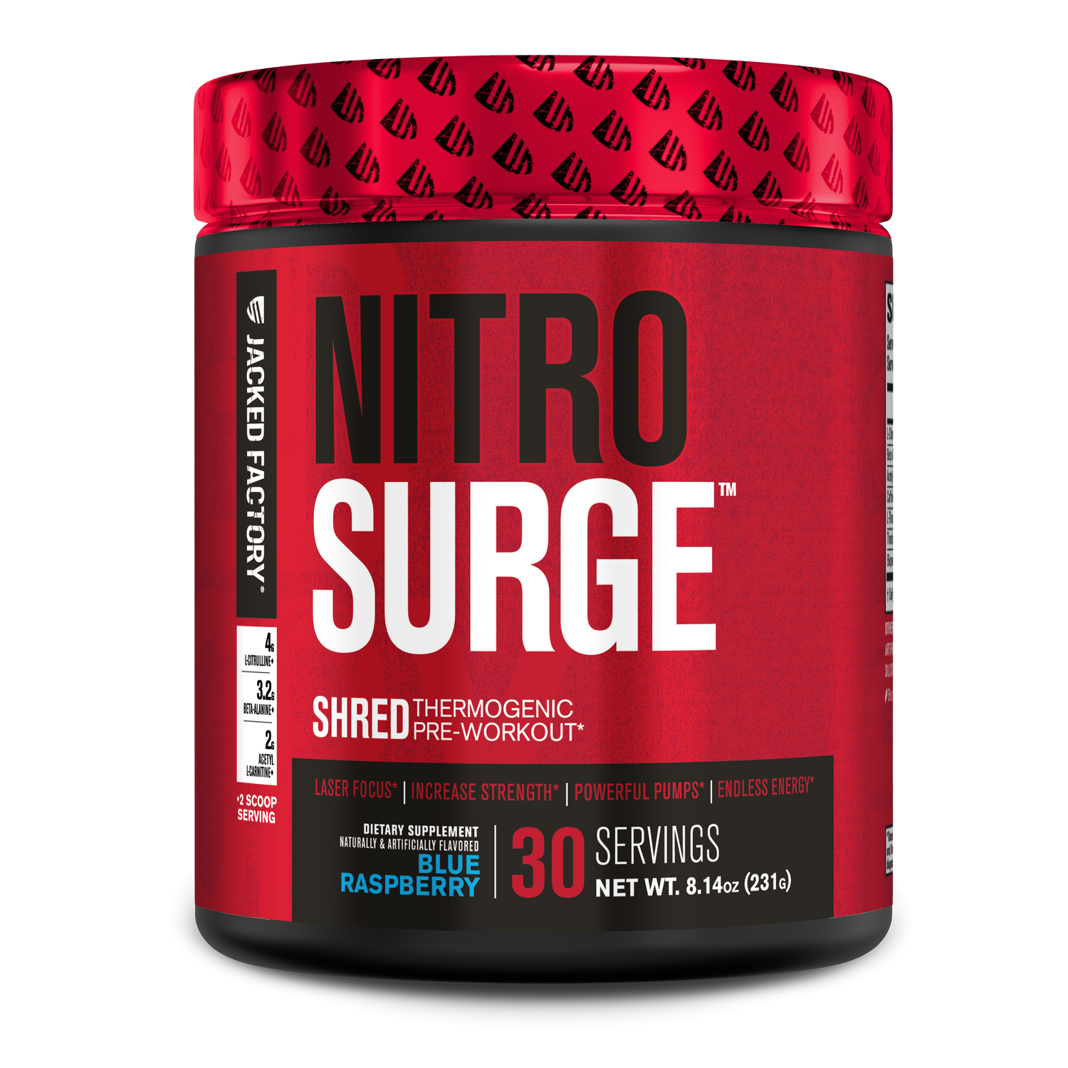 Nitrosurge Shred PreWorkout & Thermogenic Fat Burner Jacked Factory