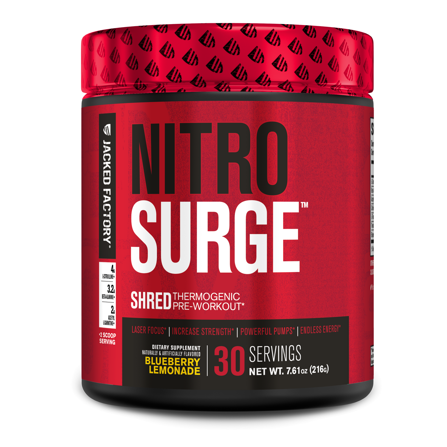 Nitrosurge Shred PreWorkout & Thermogenic Fat Burner Jacked Factory