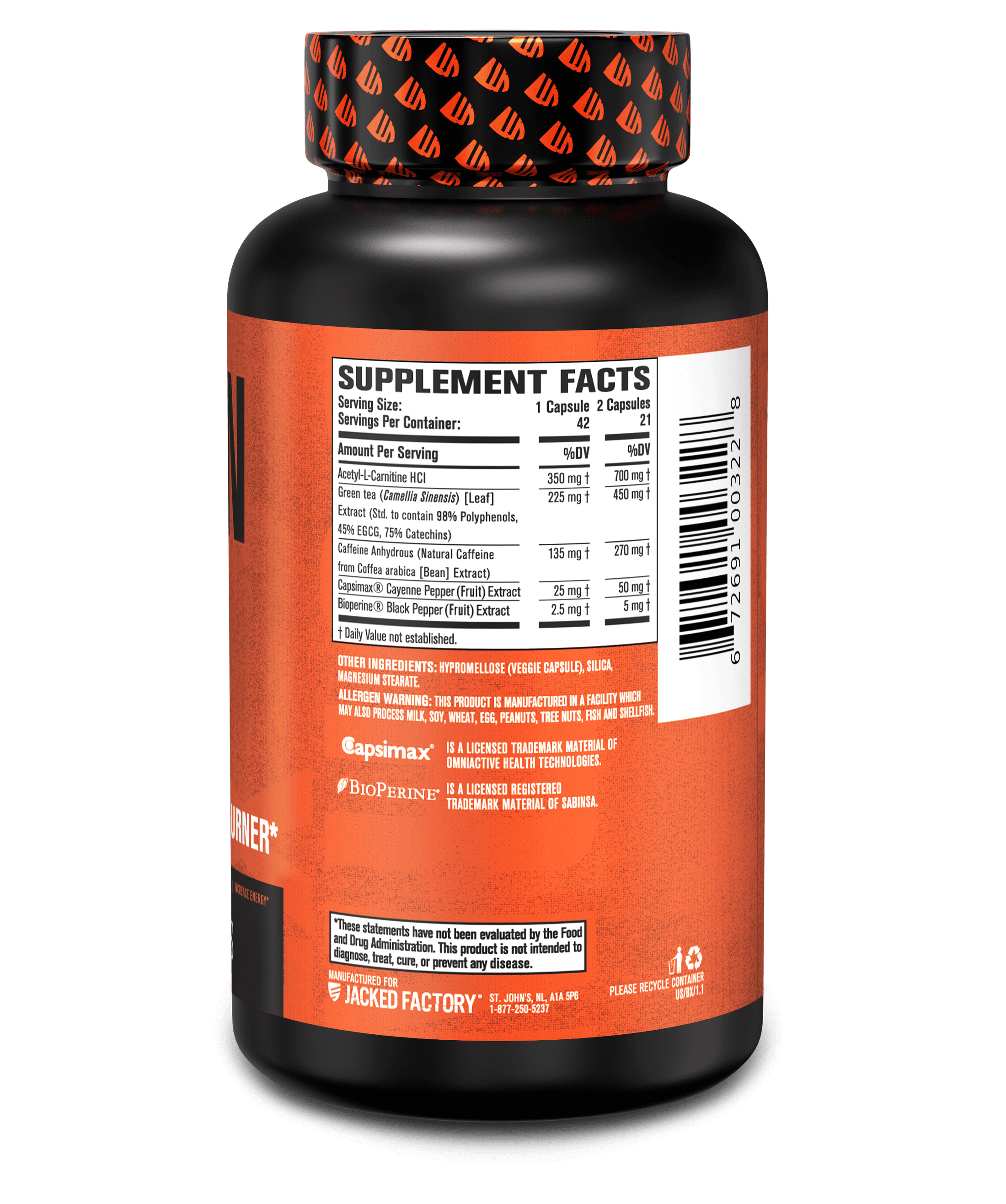 Burn-XT Thermogenic Fat Burner | Jacked Factory