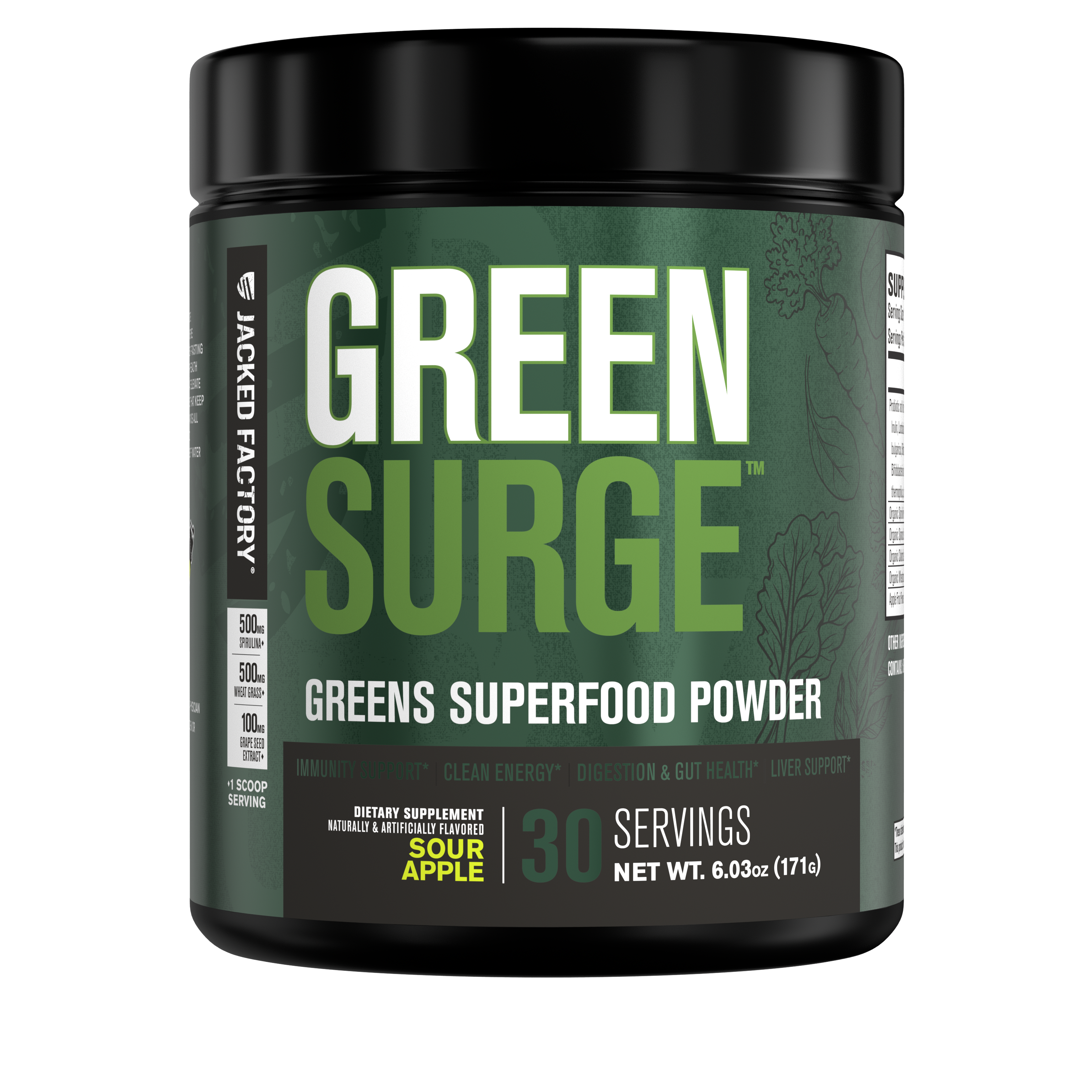 Green Surge Greens Powder w/Probiotics & Digestive Enzymes
