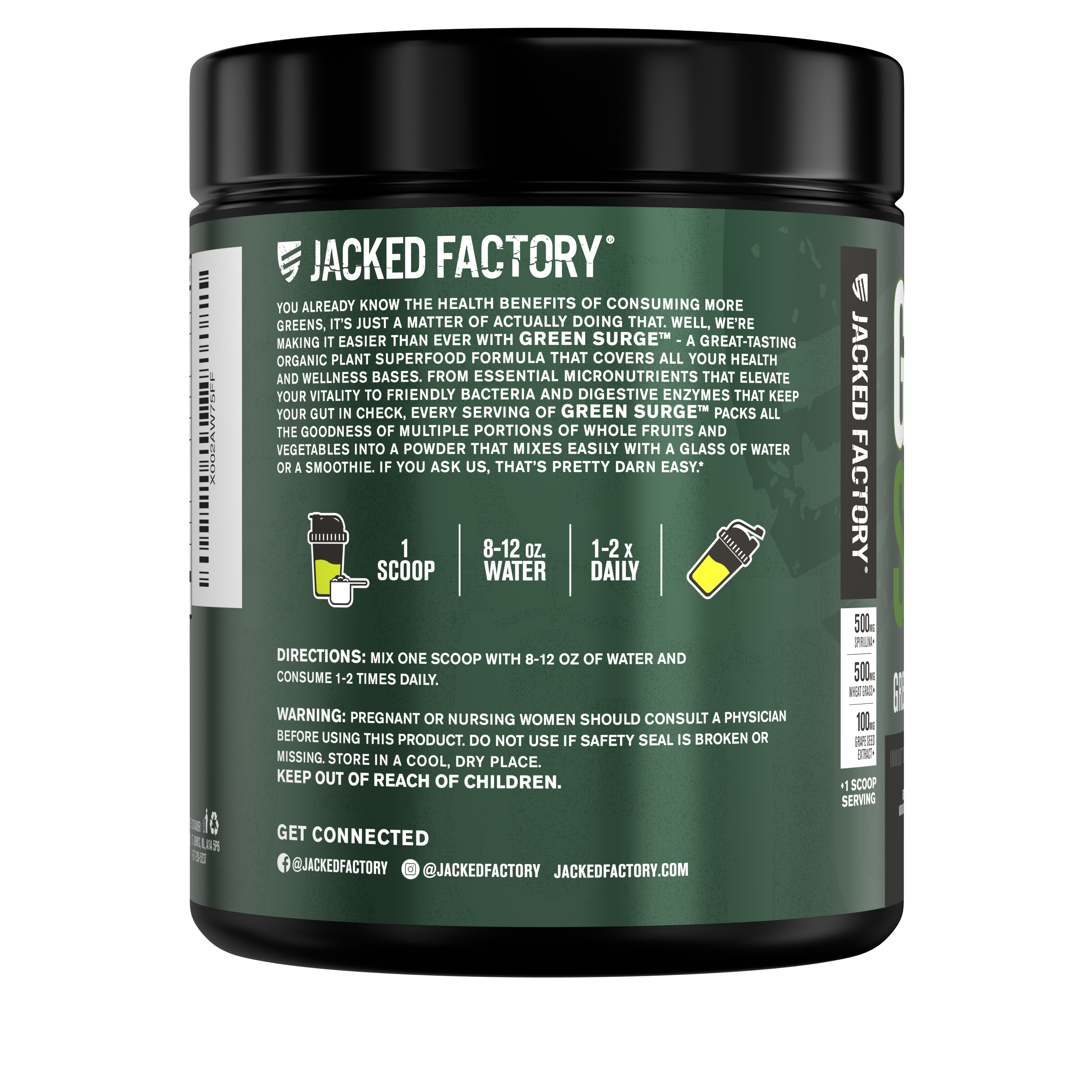 Green Surge Greens Powder w/Probiotics & Digestive Enzymes