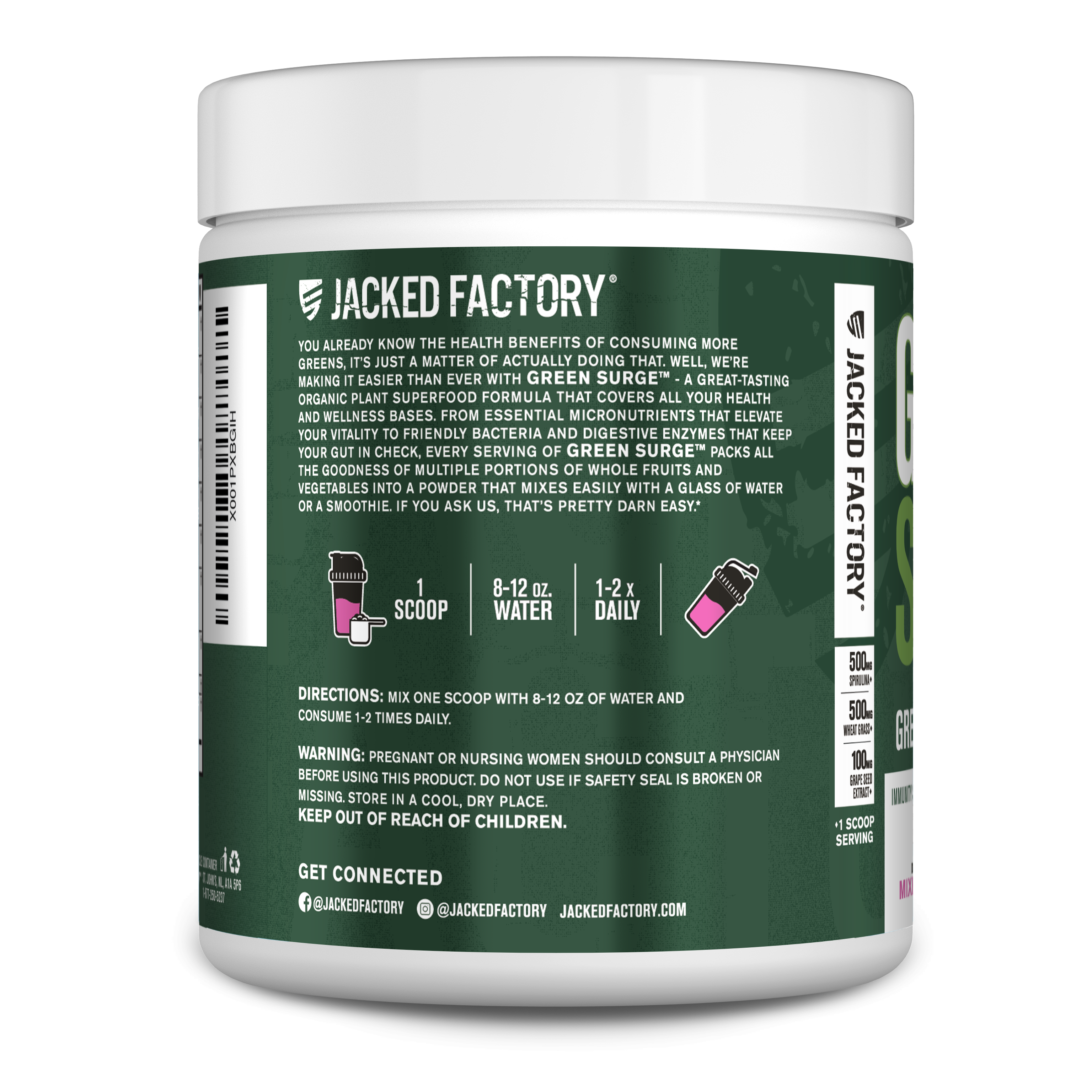 Green Surge Greens Powder w/Probiotics & Digestive Enzymes