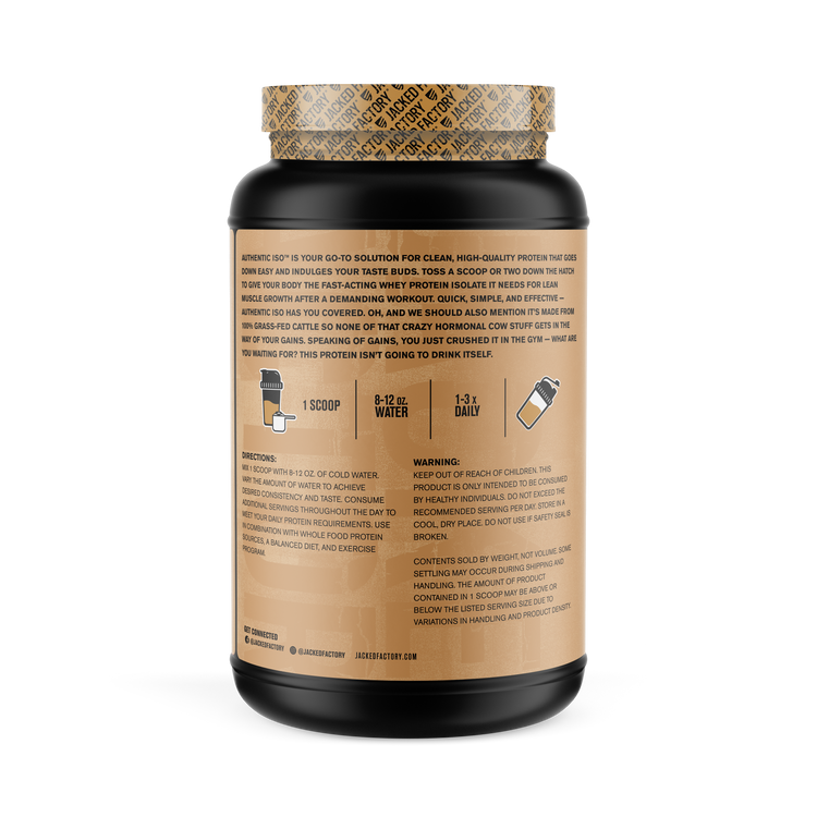 Authentic Iso - Grass-Fed Whey Protein Isolate