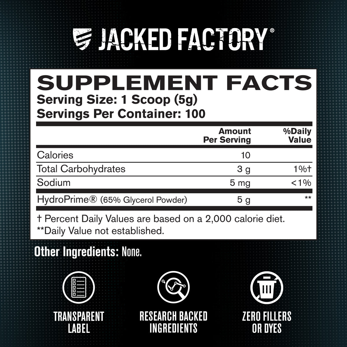 Glycerol Powder (HydroPrime®) - Cell Volume Hyper Hydrator