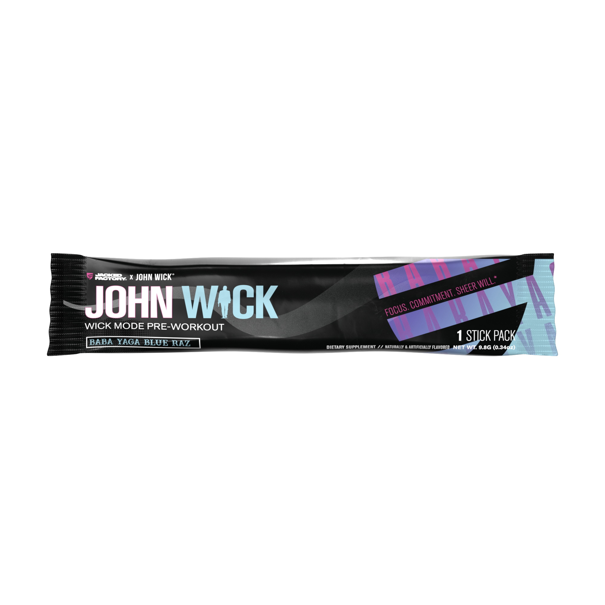 Jacked Factory X John Wick - Wick Mode Pre-Workout Stick Packs