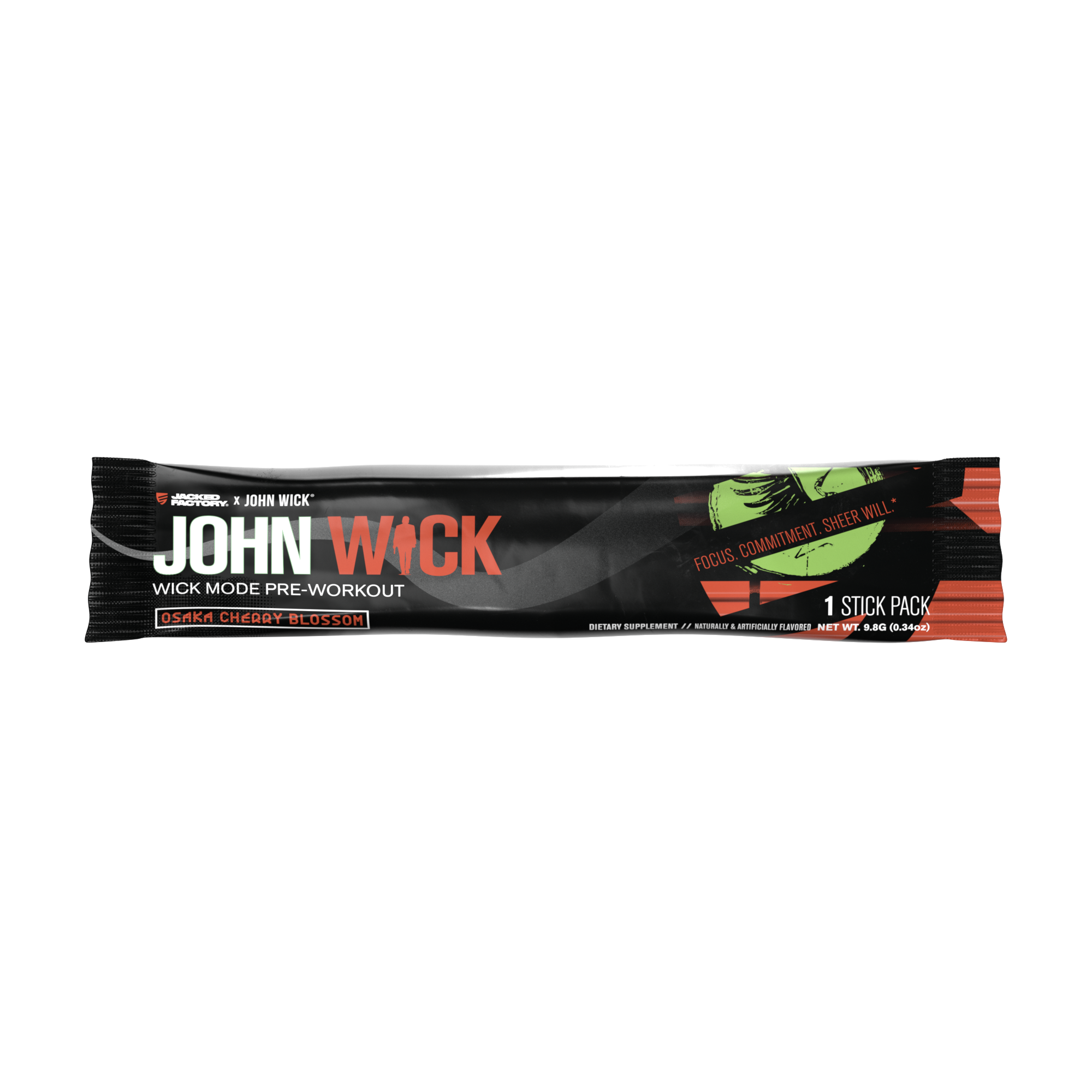 Jacked Factory X John Wick - Wick Mode Pre-Workout Stick Packs