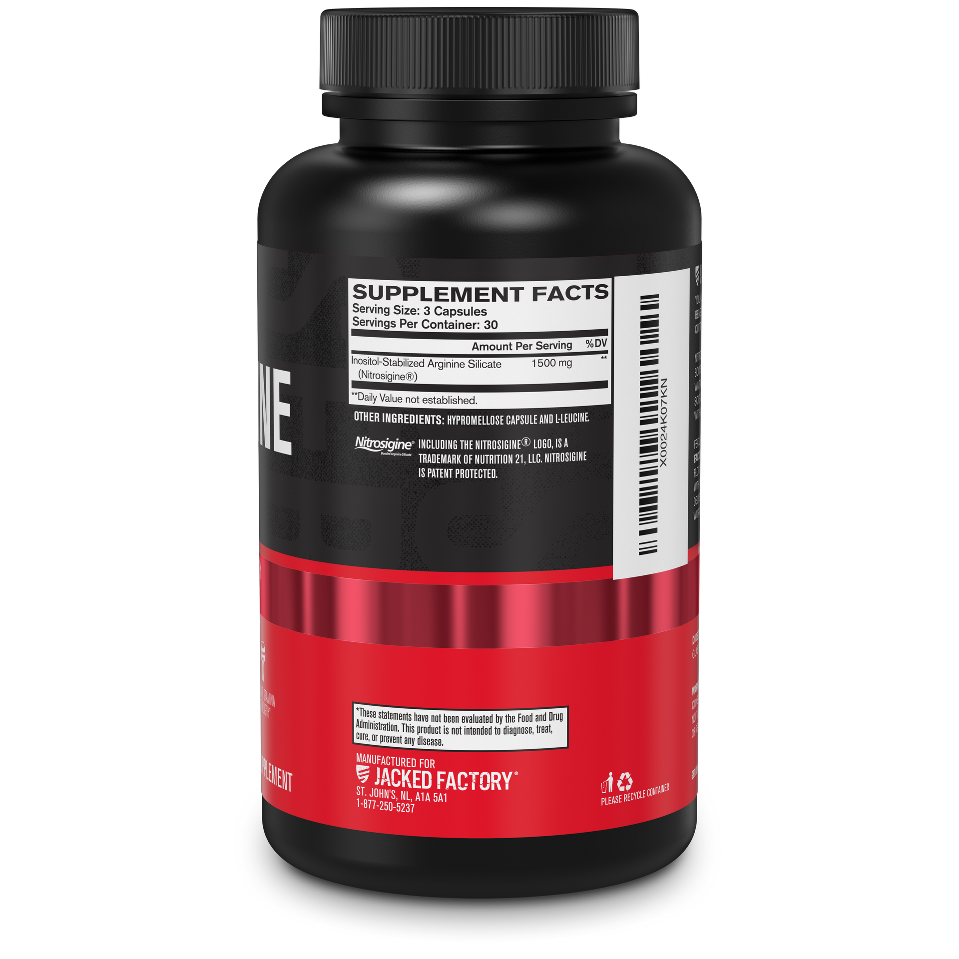 Premium LArginine (Nitrosigine®) Jacked Factory