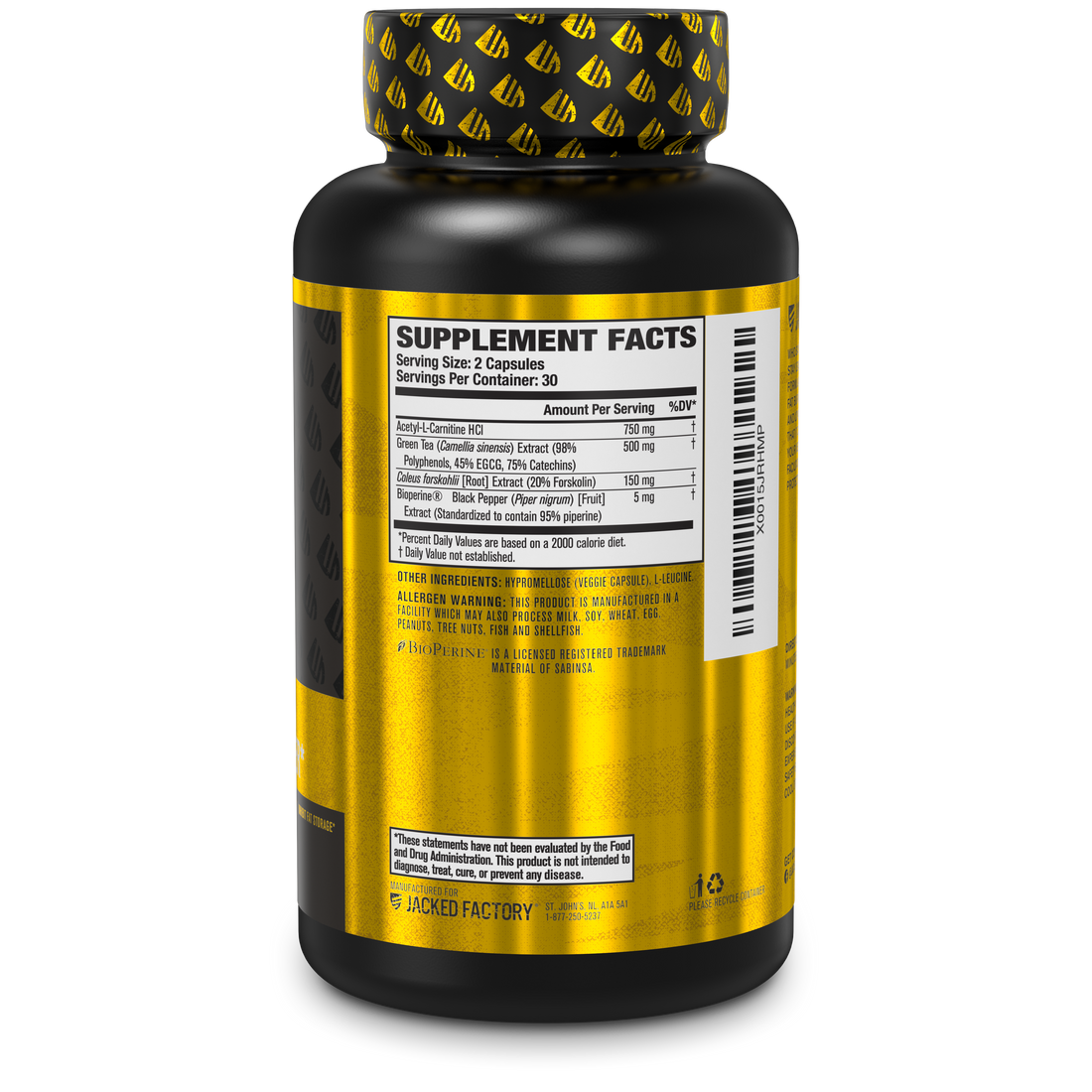 LeanXT StimulantFree Fat Burner Jacked Factory