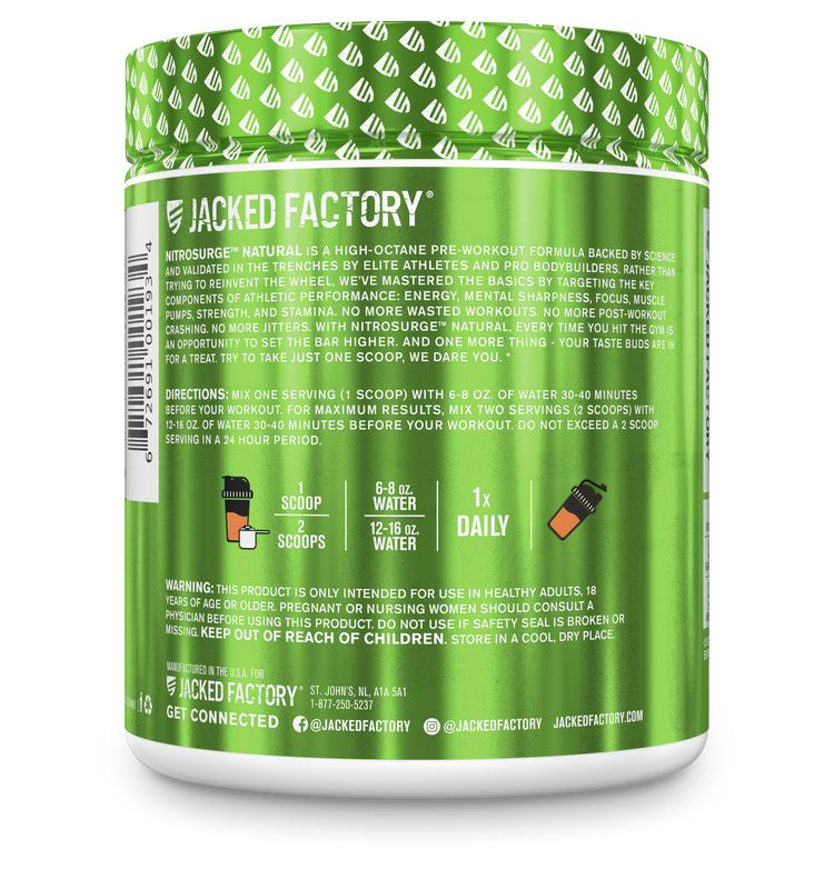 Jacked Factory Nitro Surge Natural recommended usage